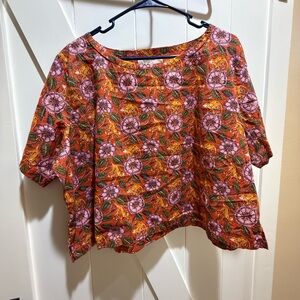Printfresh Cropped Blouse